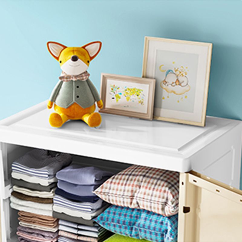 Contemporary Wardrobe Armoire Plastic Wardrobe Closet with Legs