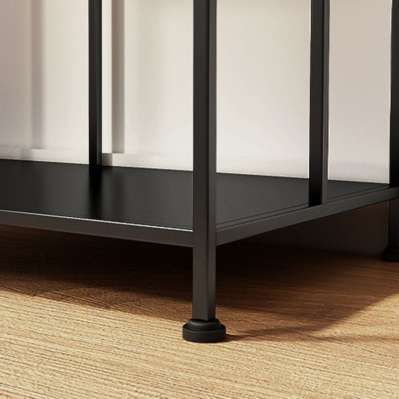 Open Metal Etagere Bookcase Modern Rectangular Shelf Bookcase