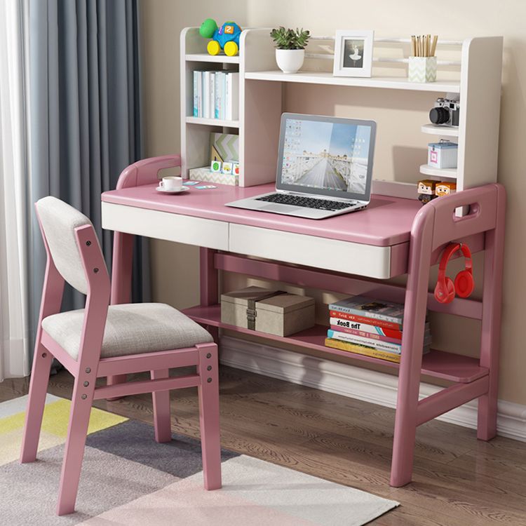 Scandinavian Rubberwood Kitchen Side Chair Liftable Open Back Dining Chair