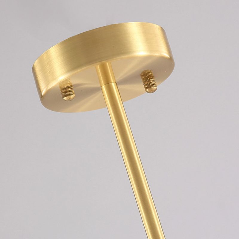 Multi-Head Chandelier Lamp Traditional Style White Glass Shade Bell Light Fixtures