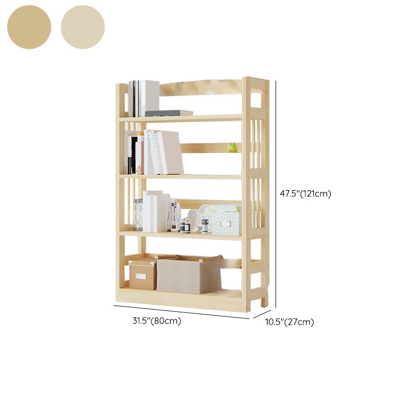 Scandinavian Open Shelf Bookcase Shelves Included for Home Office