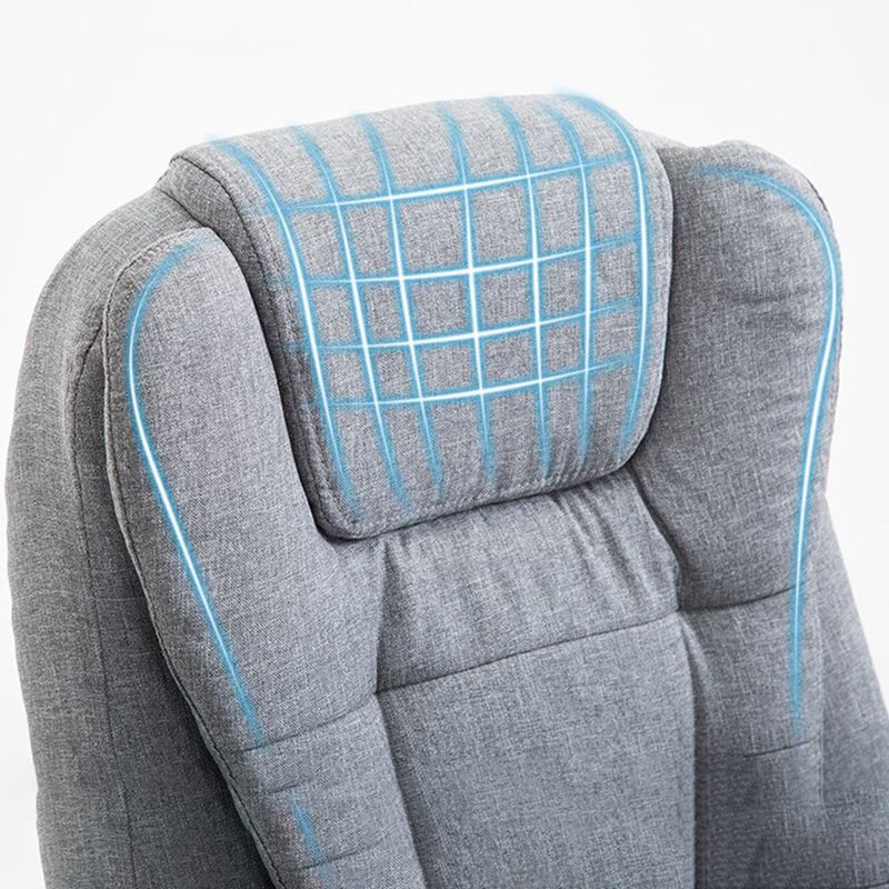 High Back Executive Office Chair with Chrome Metal Frame Contemporary Task Chair