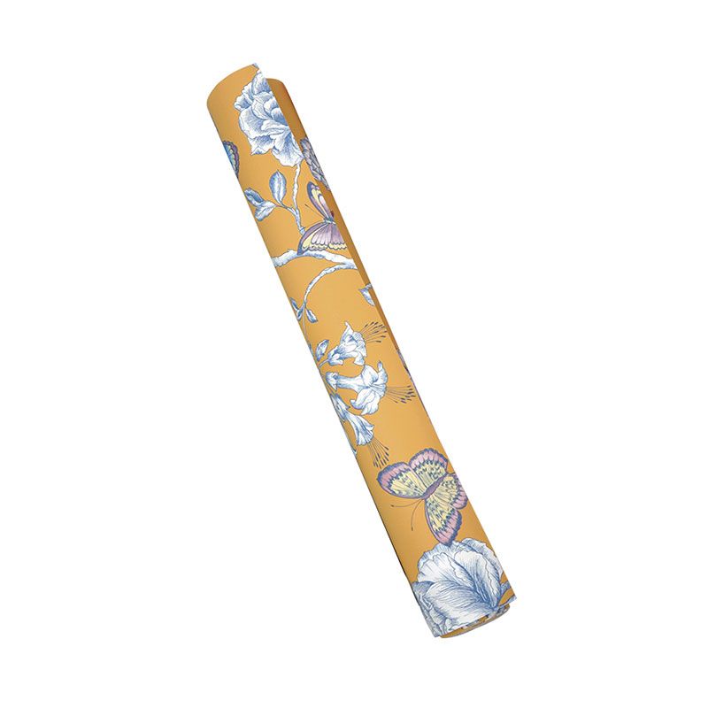 Non-Pasted Wall Decor American Countryside Garden Flower Wallpaper for Accent Wall, 57.1 sq ft.