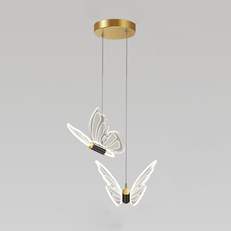 Vlindervormige suspensie hanger eigentijdse hangende hanglampen voor slaapkamer