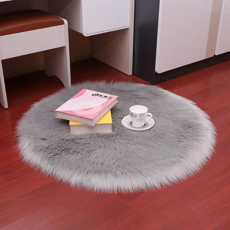 Chapage de couleur de couleur unis en peluche moderne blanc