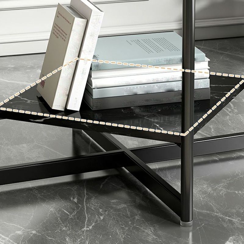 Contemporary Side Table Metal Accent Side Table for Living Room