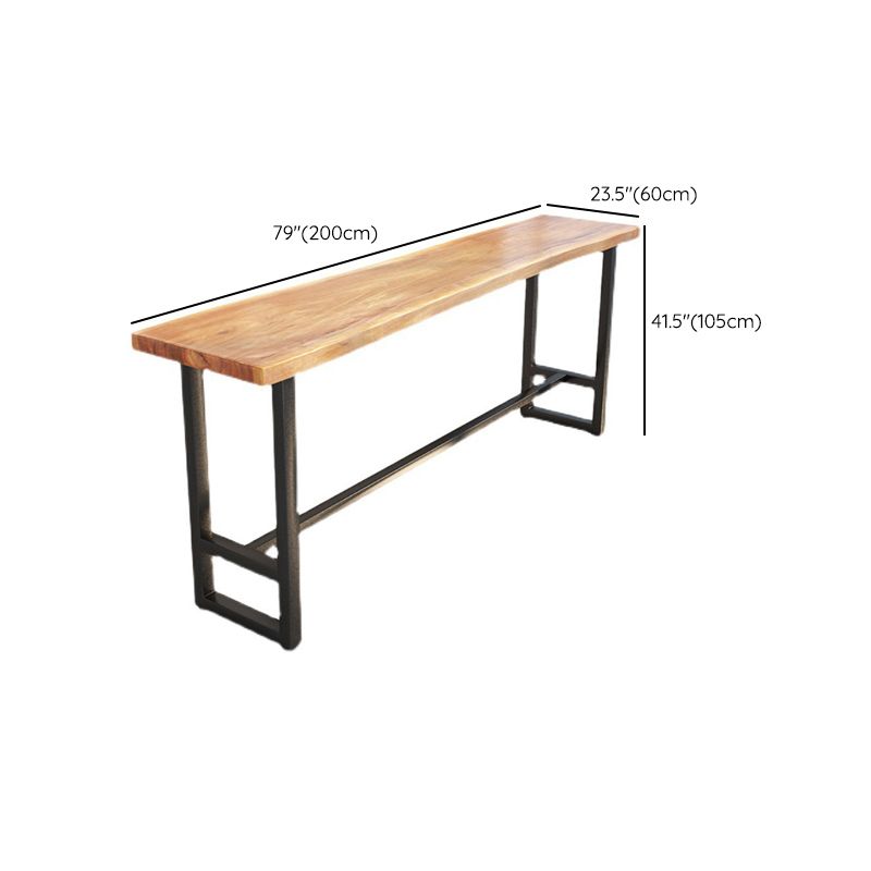 Industrial Style Bar Set 1/2/9 Pieces Solid Wood Rectangle Counter Set