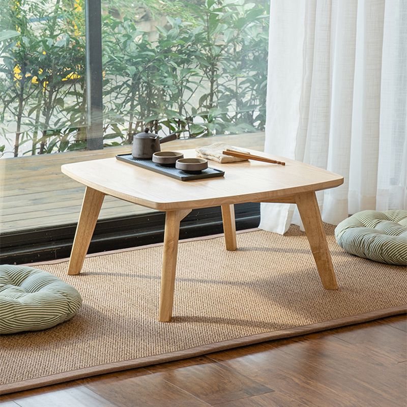 11"H Contemporary Coffee Table Solid Wood Coffee Cocktail Table