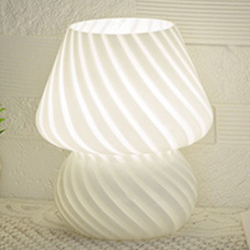 Ultra-modern Simplicity Gourd Table Lamp Hand-Blown Glass Nightstand Lamp for Bedroom