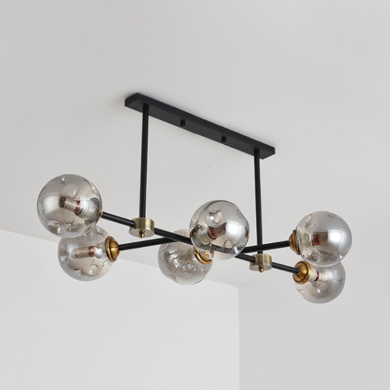 6-Light Contemporary Pendant Lights Global Glass Pendant Lighting Fixtures