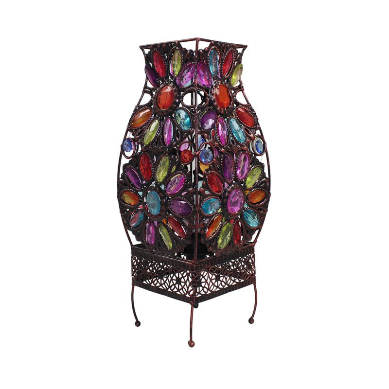 Bohemian kurviger Nachttisch Licht 1 Kopfmetall Nachttischbeleuchtung im Kupfer für Wohnzimmer