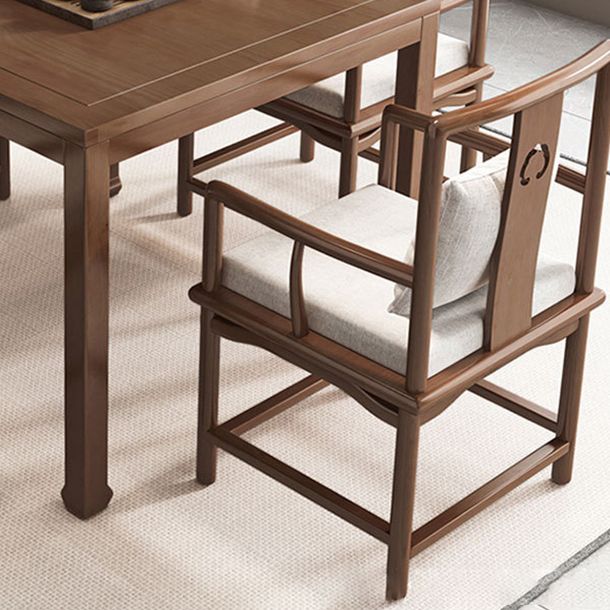 Traditional Wood Dining Set 1/5 Pieces Rectangle Dining Table Set