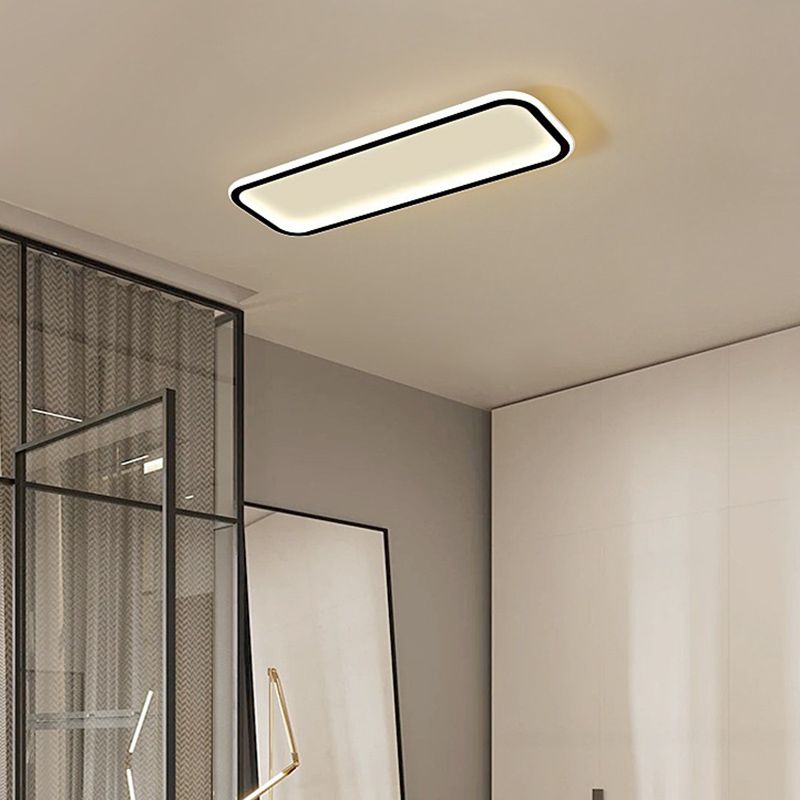 Modern Style Ceiling Light LED Ceiling Mount Light with Silica Gel Shade for Bedroom