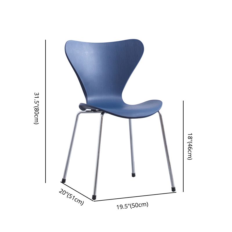 Sillas laterales sin brazos modernas con 4 patas de acabado negro sillas sólidas de plástico para uso doméstico
