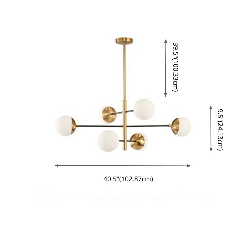 Gold Ceiling Light Fixtures Postmodern Chandelier Lamp for Living Room Dinning Room