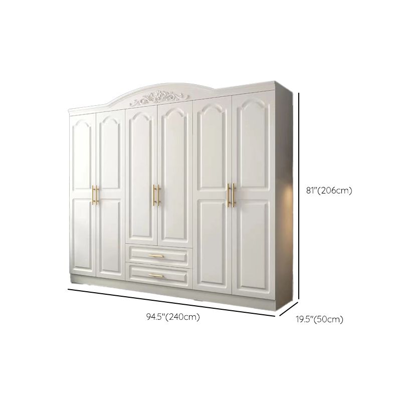 French Country Wardrobe Armoire White Wooden Wardrobe Cabinet