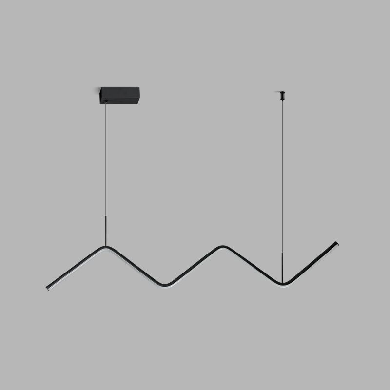 Modern Dining Chandelier Light Modern Dining Room Long Strip Pendant Lamp Fixture