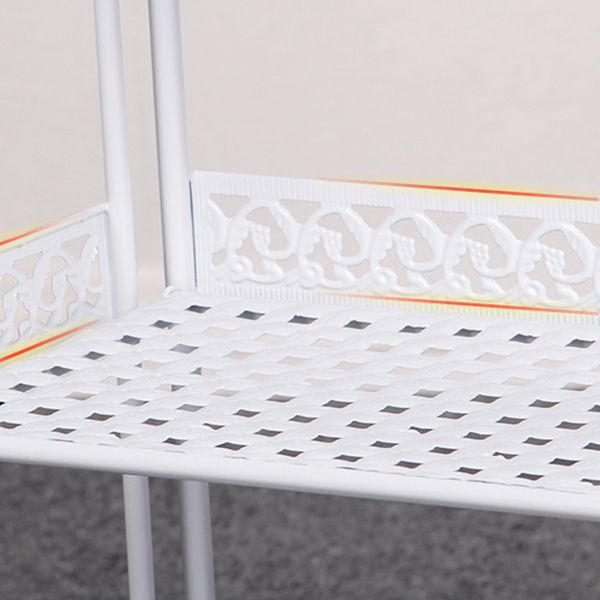 Contemporary Metal Book Shelf Folding Open Back Bookshelf Shelves Included