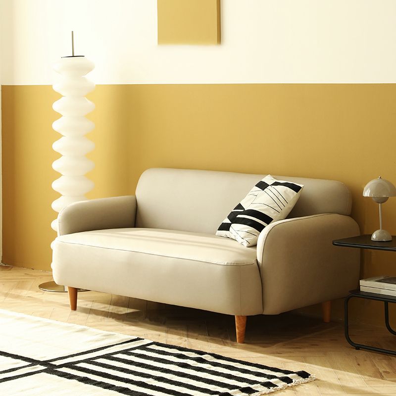 Scandinavian Recessed Arm Standard Tight Back for Living Room