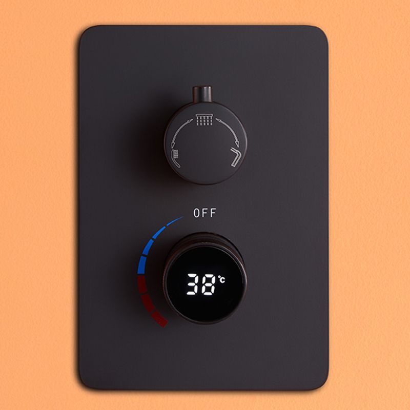 Modern Shower Set Brass Temperature Control Ceiling Mounted Shower System