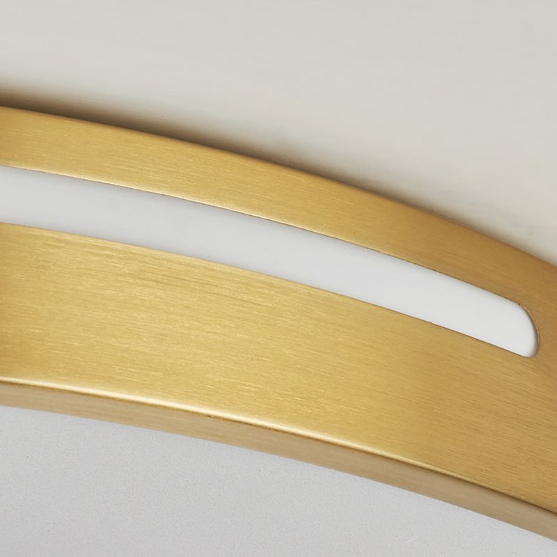 Nordic Style Flush Mount Light Metal Ceiling Light in Gold for Living Room