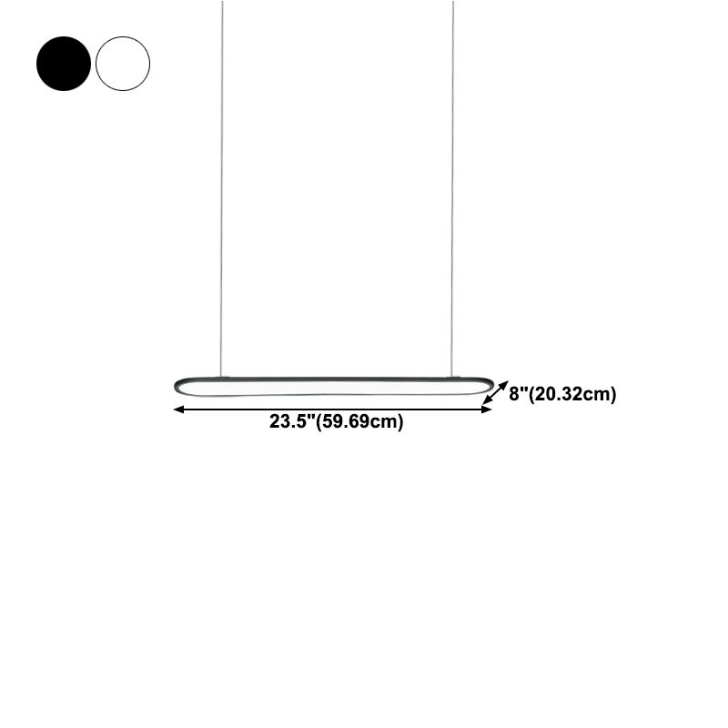 Contemporary Hanging Lamp 1-Light Island Light Fixture for Living Room