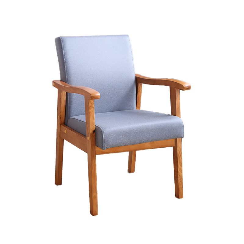 Mid-century Modern Style Fabric Arms Included Accent Armchair
