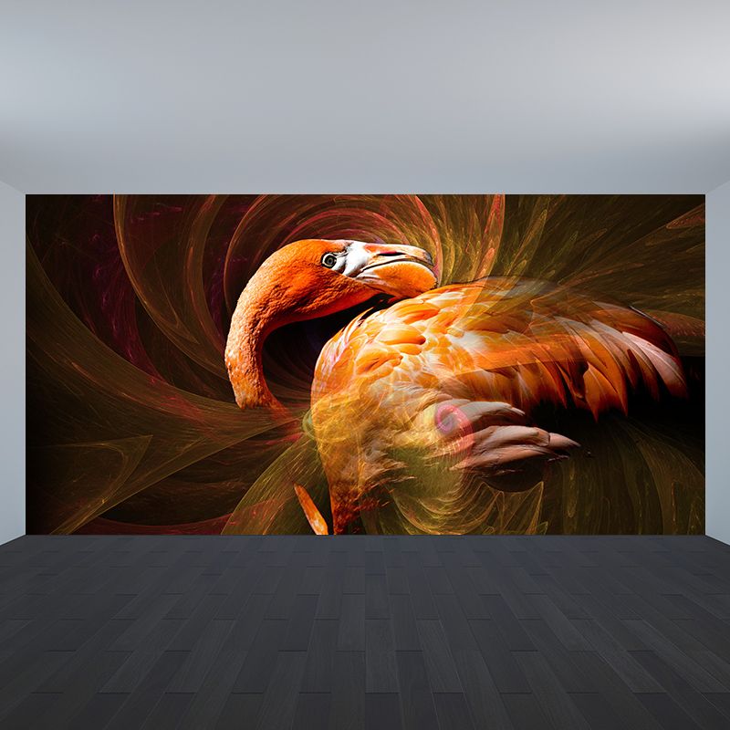 Flamingo Tropica Home Decor Modern Sitting Room Bedroom Wall Decoration Wallpaper