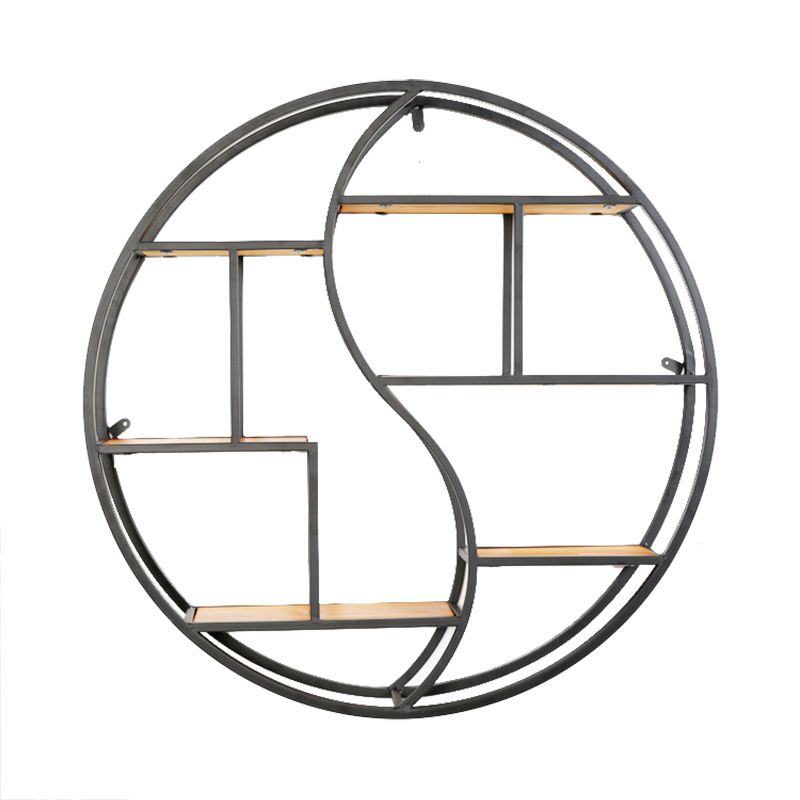 Modern Iron Floating Bookshelf Living Room 7.87" W Book Shelf