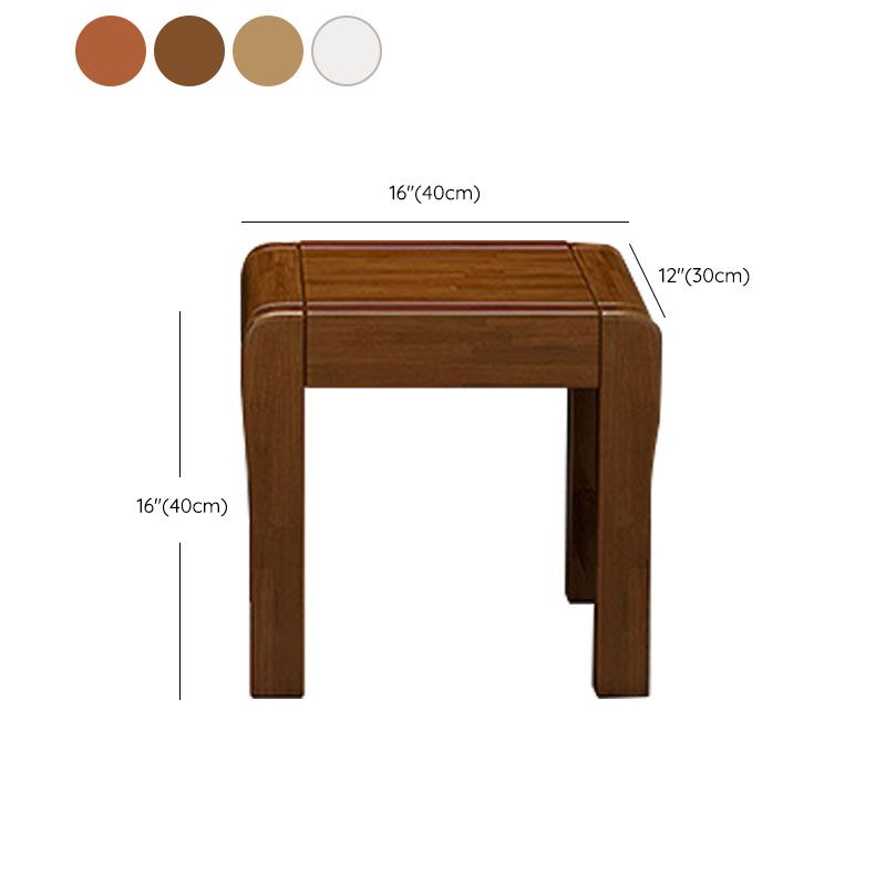 Make-up Vanity Standing Solid Wood Double Drawers Mirror Traditional Bedroom