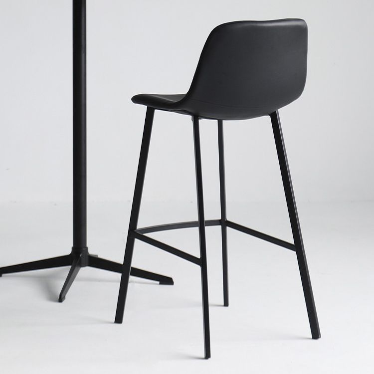 Modern Style Bar-stool PU Leather Counter Bar Stool with Metal Legs for Restaurant