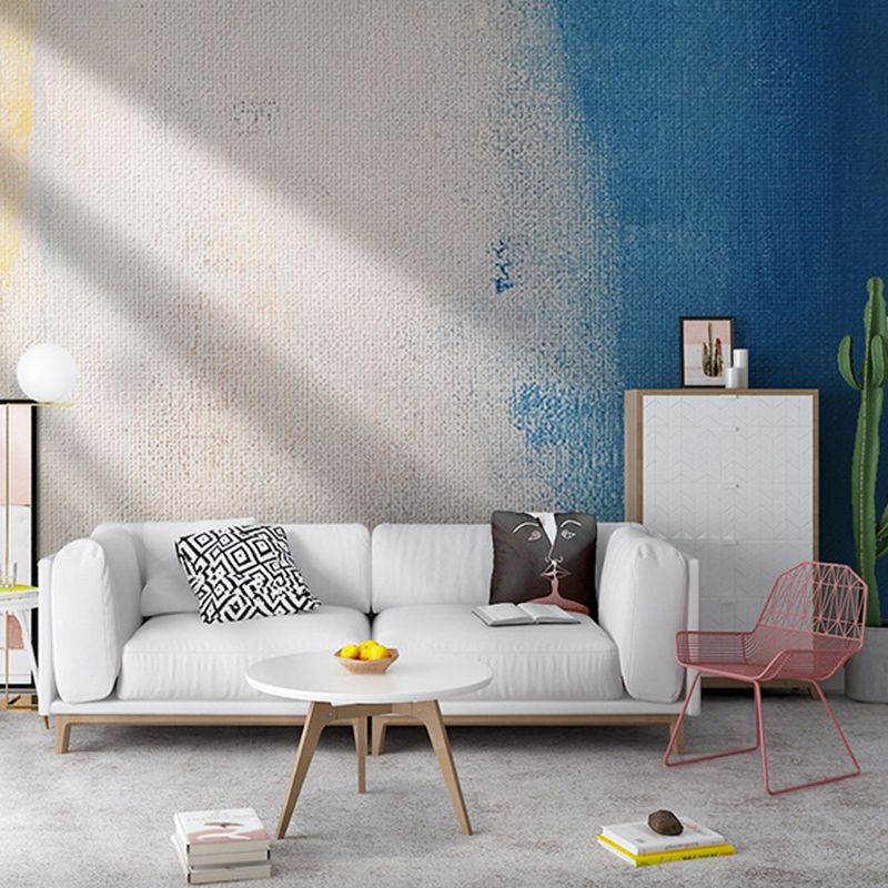 Peintures murales fantaisie pour cheminée ou mur d'accent, peinture aquarelle multicolore, faite sur mesure