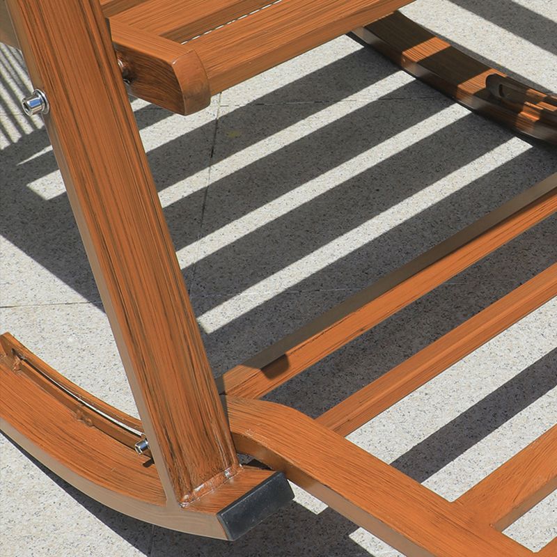 Contemporary Wicker Rocking Chair Reclining 24.8" Wide Rocker Chair for Porch