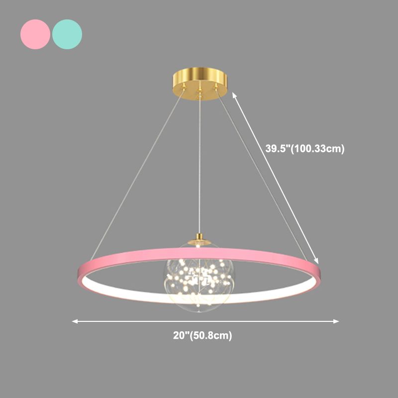 Luces de lámpara de lámpara de forma redonda contemporánea 2 accesorios de iluminación de lámpara de luz