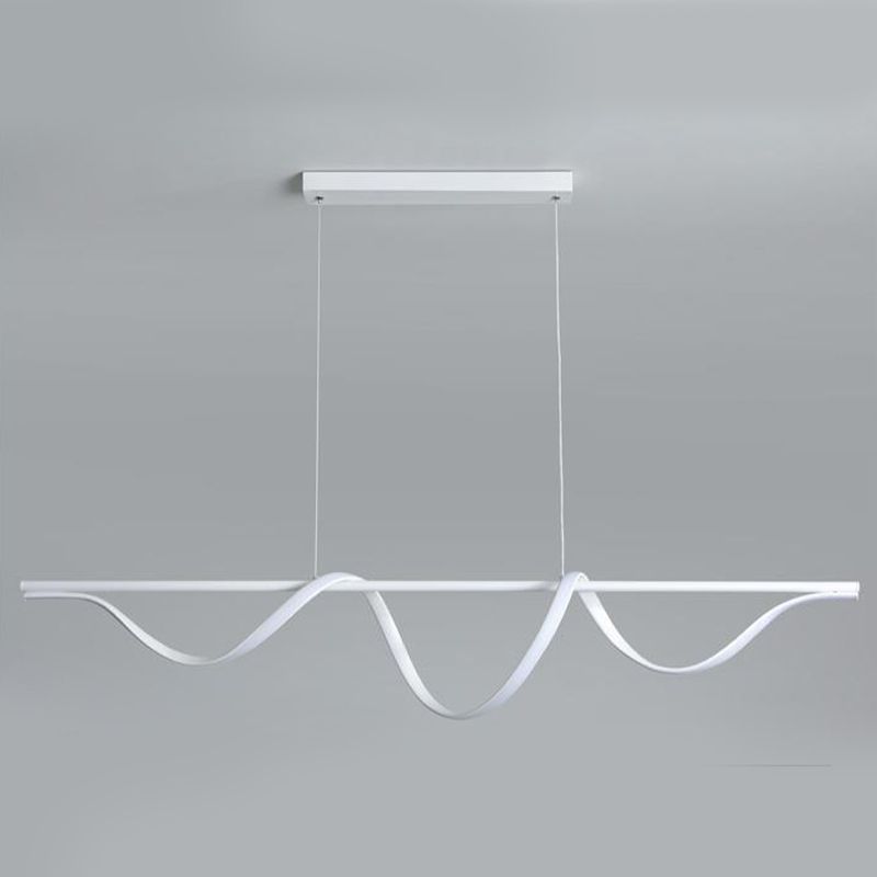 White Kitchen Island Lighting Modernism LED Ceiling Light for Hallway