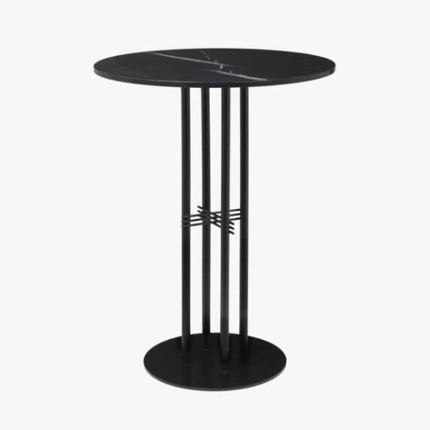 Modern Bar Table Round Dining Table - 23.6" W x 23.6" L x 41.3" H