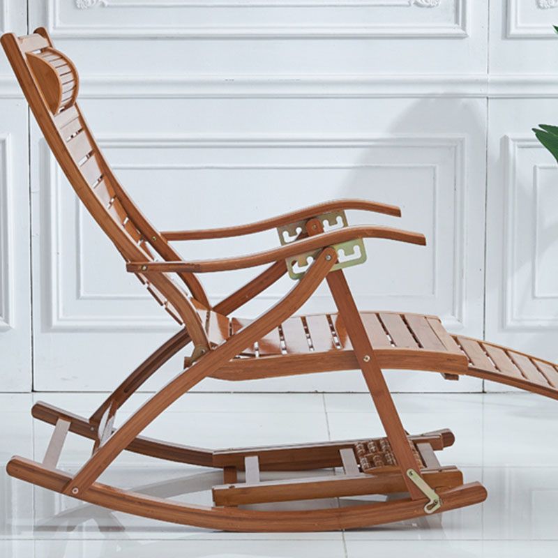 Modern Style Indoor Rocking Chair Natural Ratten Rocking Chair