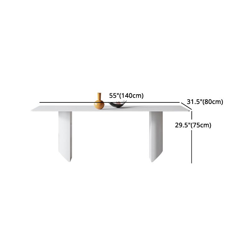 Modern Sintered Stone Top Dining Set 1/4/5/7 Rectangle Pieces Dining Table with Chairs