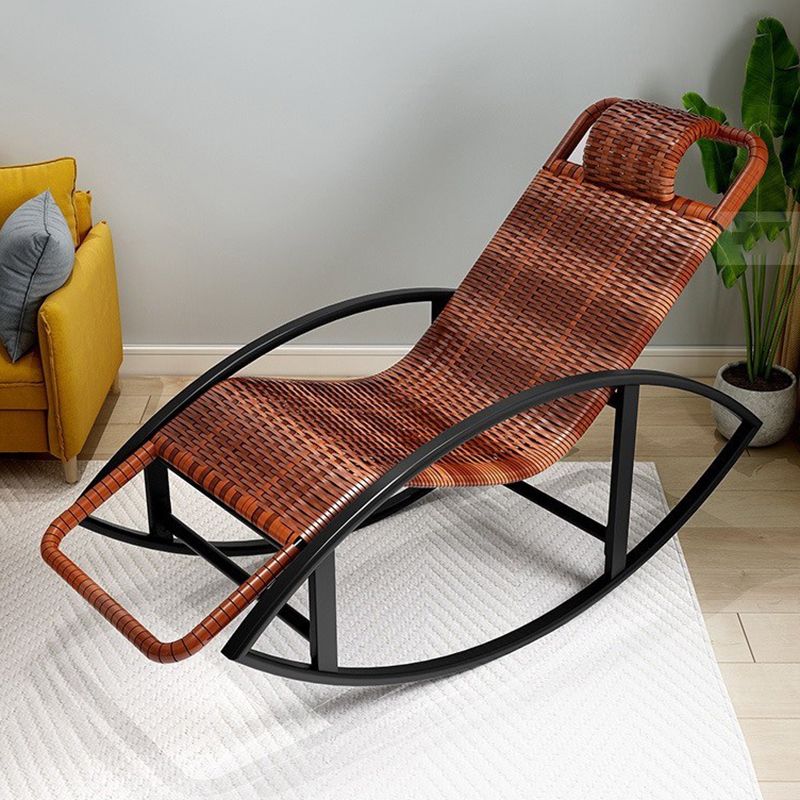 Wicker Modern Rocking Chair Reclining Rocker Chair for Living Room