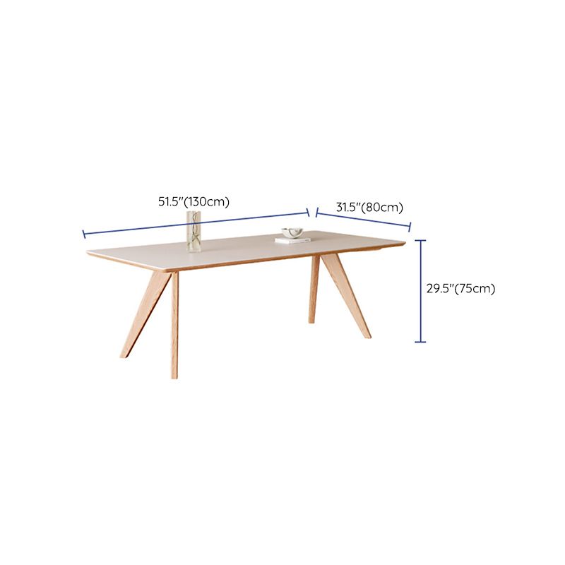Modern 1/2/5 Pieces Furniture Stone Rectangle Dining Chairs Set in White
