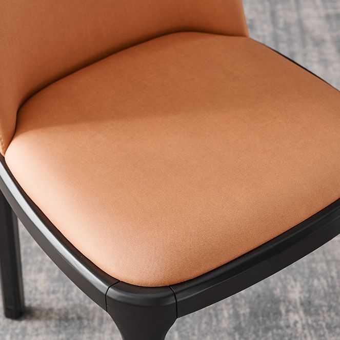 Contemporary Side Chair Dining Room Side Chair Set with Solid Wood Legs
