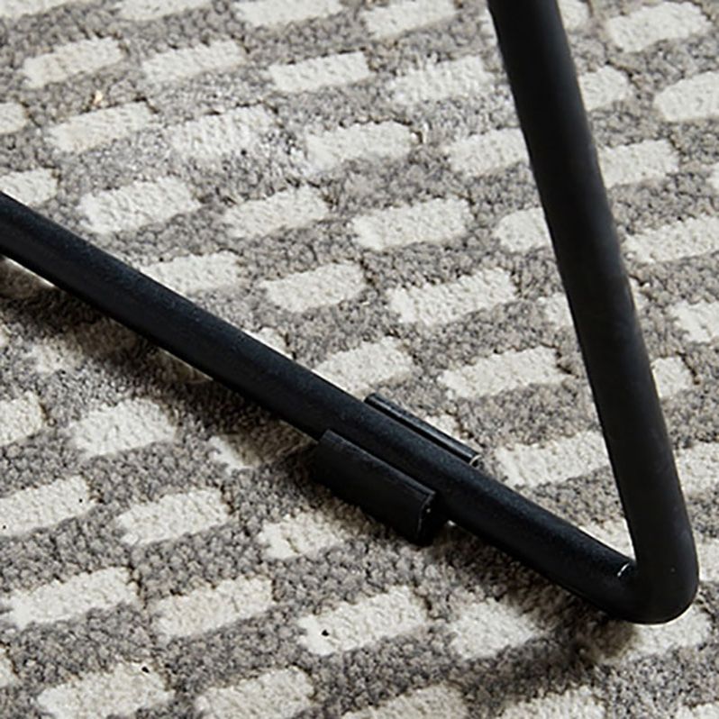 Sedia in stile contemporaneo sedia laterale senza braccio con zampe metalliche
