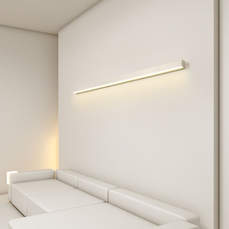 Luz de pared de metal de forma lineal Estilo moderno de 1 luces Luz de pared de 1 luces