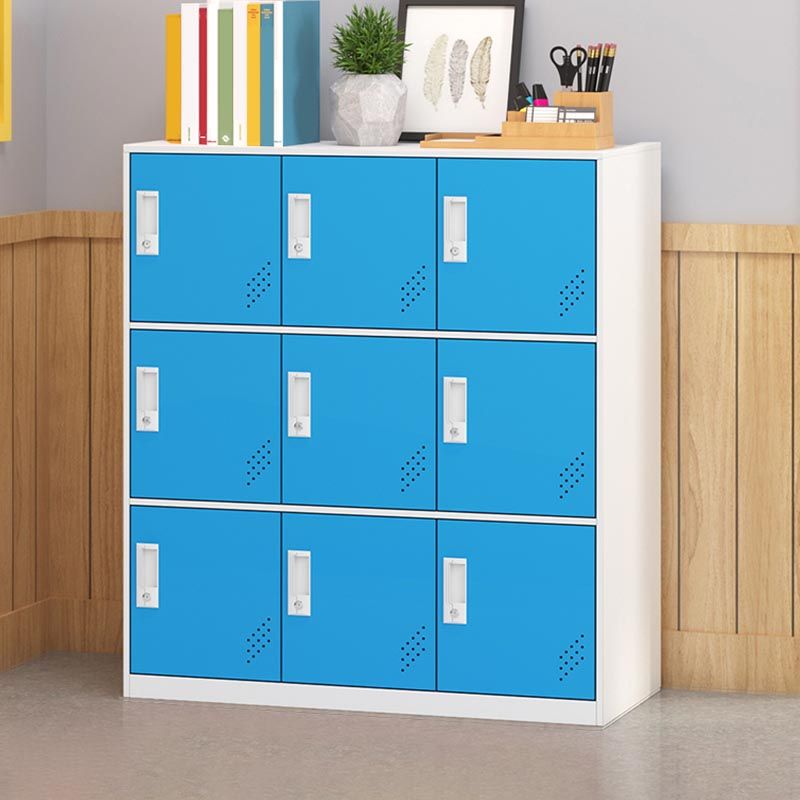 Metal Storage Cabinet Contemporary Non-Hanging Armoire for Home