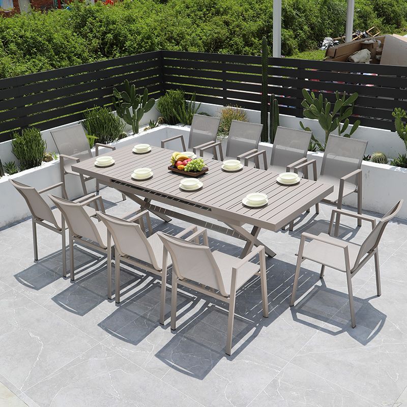 Modern Dining Armchair Set of 2/4/6/8 Metal Patio Dining Chair