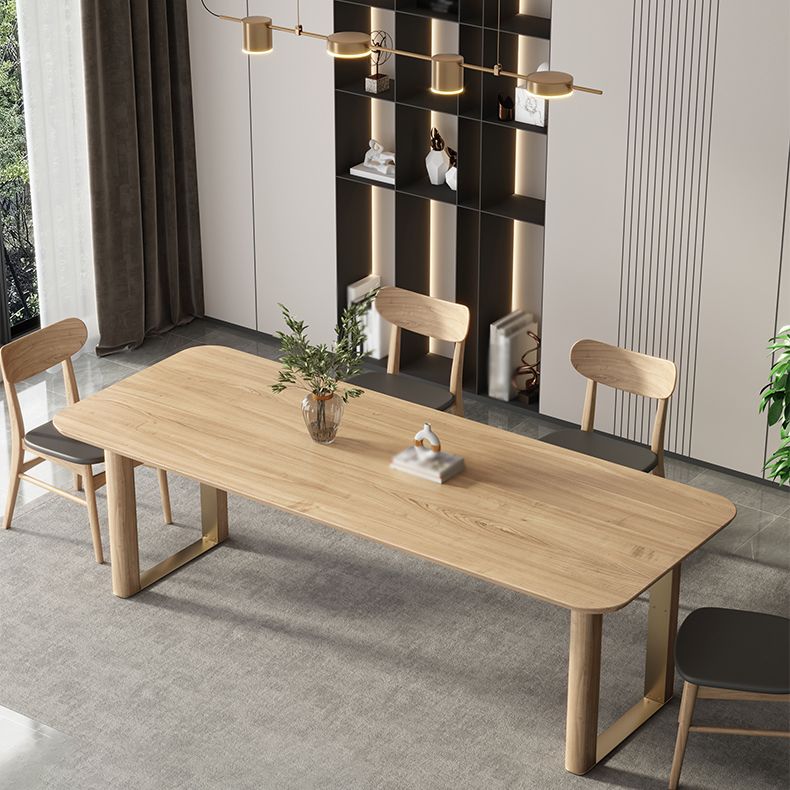 Modern Solid Wood Dining Table Set 1/4/5/7 Pieces Dining Set for Home Use