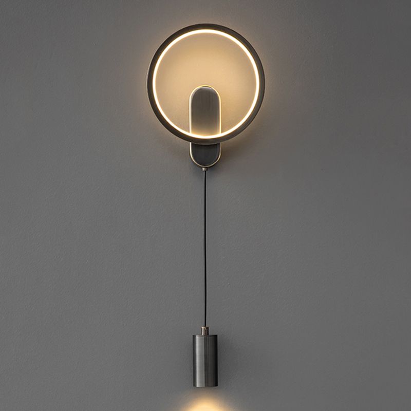 Luz de pared LED de latón moderna Geométrica 31 "Disconámbate de pared de alta lectura para sala de estar