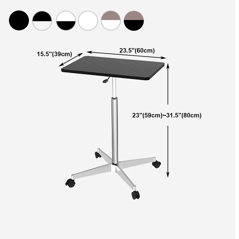 Rectangular Desk height adjustable Desktop Table Leg with Caster Wheels