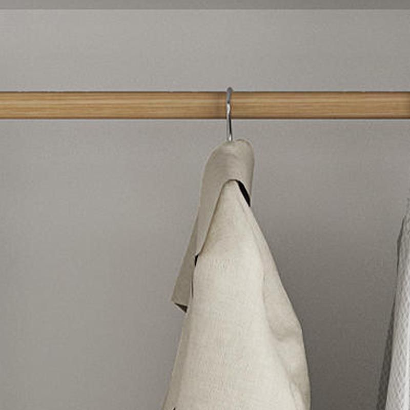 Modern Wardrobe for Home Mirrored Finish Cabinet with Glass Doors