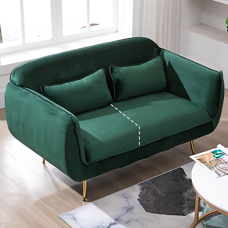 30" Wide Scandinavian Sofa Bed Fabric Cushions Seating with Pillows